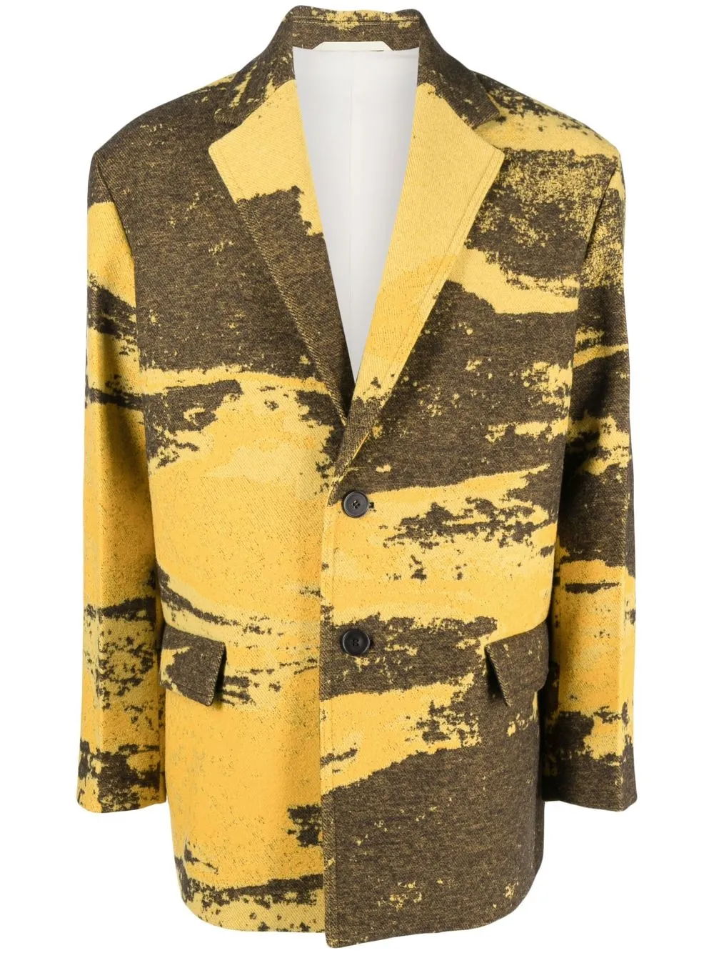 

OAMC Inwood single-breasted blazer - Yellow