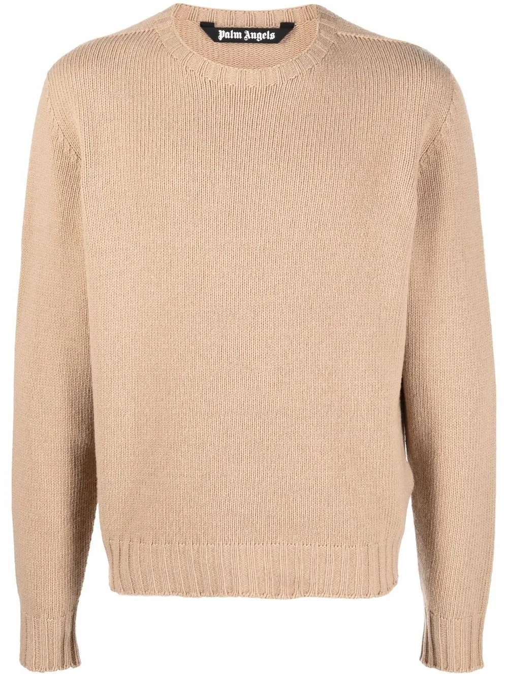 

Palm Angels curved-logo jumper - Neutrals