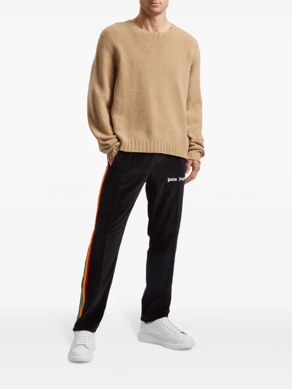 Palm Angels curved-logo Jumper | Neutrals | FARFETCH