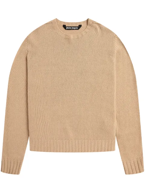 Palm Angels curved-logo jumper