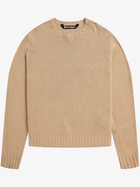 Palm Angels curved-logo jumper
