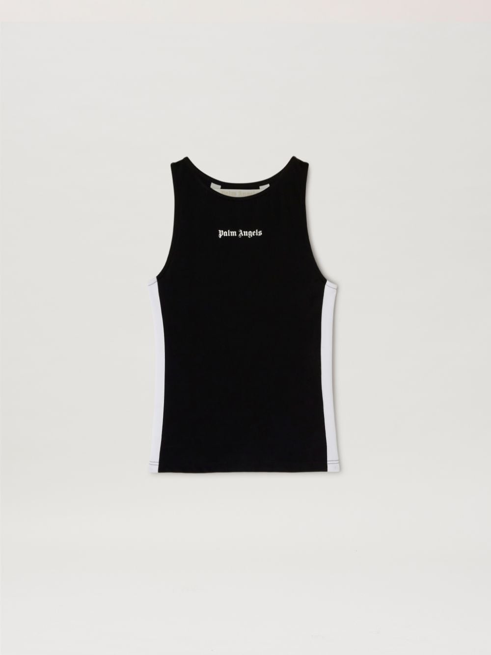 Palm Angels Training Track Tank Top In Black
