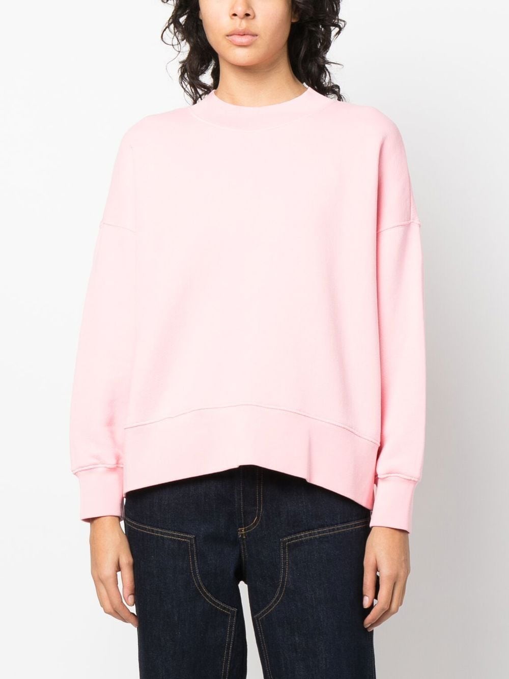 Shop Palm Angels Logo-print Sweatshirt In Pink