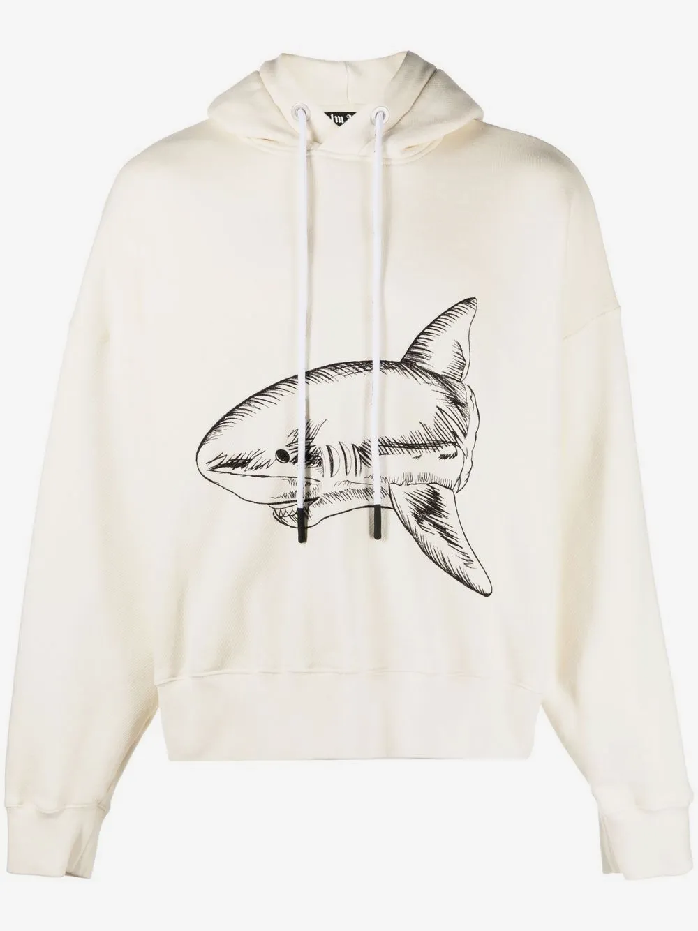 Palm Angels худи с принтом Split Shark | нейтральные цвета | Image 1
