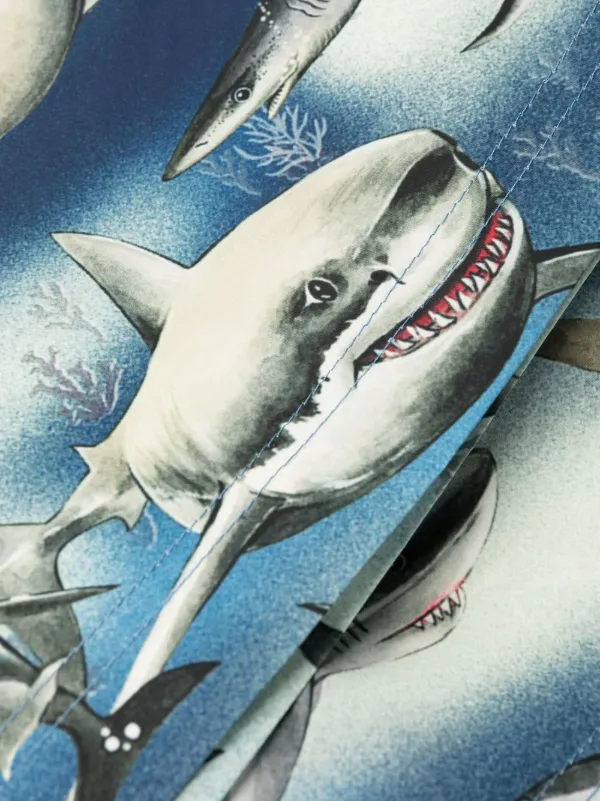Palm Angels プリント トランクス水着 | ブルー | FARFETCH JP