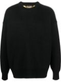 Palm Angels palm tree intarsia-knit wool sweater - Black