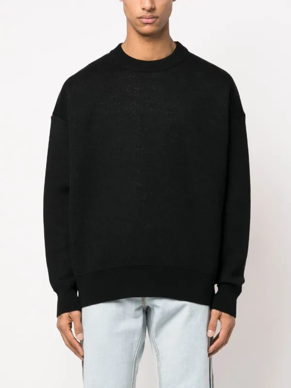 Palm Angels インターシャニット セーター | ブラック | FARFETCH JP