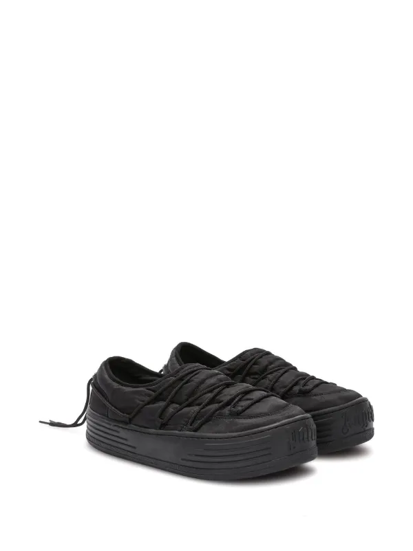 Palm Angels Snow Puffed Sneakers | Black | FARFETCH