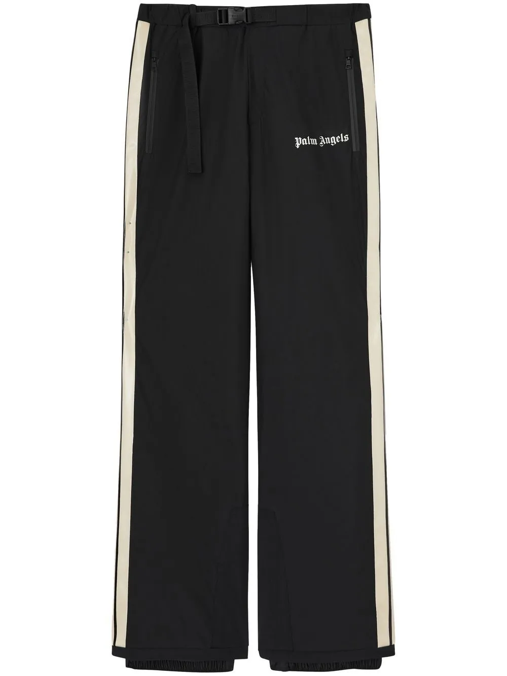 Palm Angels Track Logo-print Ski Trousers In Black