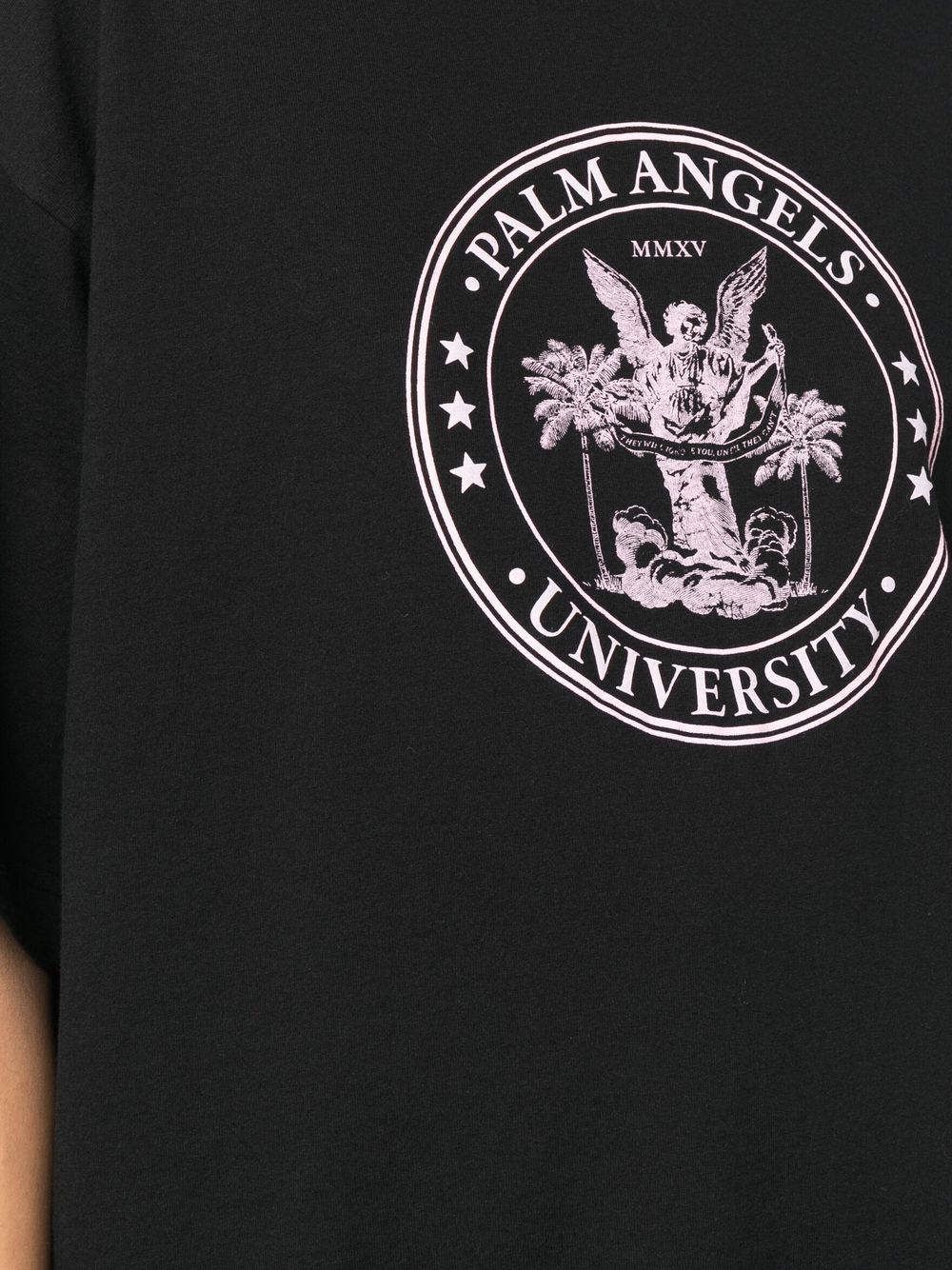 Palm Angels College Loose T-Shirt Black