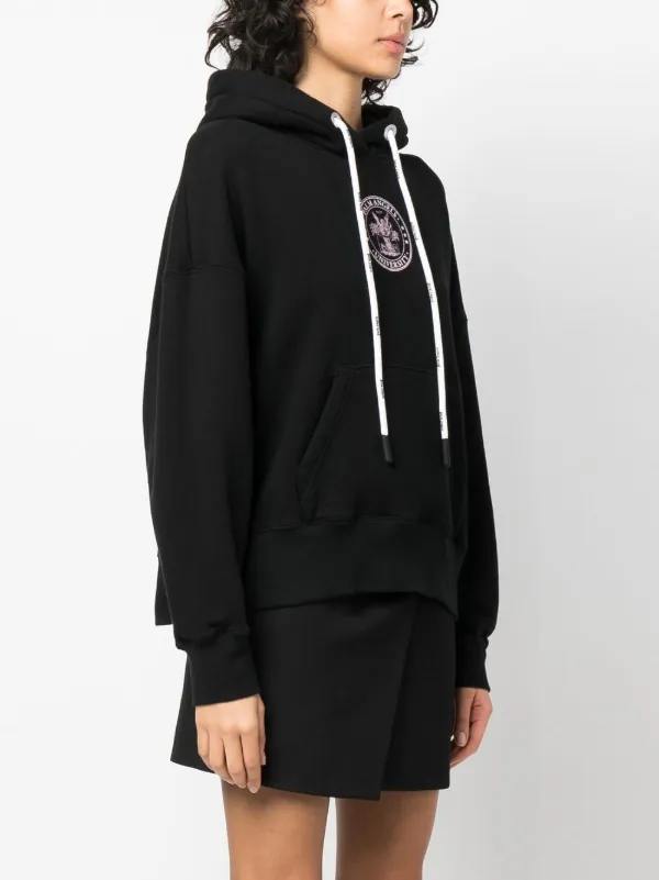 【関税込み】Palm Angels ブラック College フーディ Black College Hoodie by Palm Angels on Sale