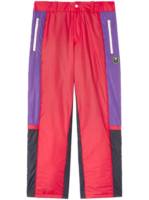 Palm Angels pantalones para nieve Thunderbolt con diseño color block