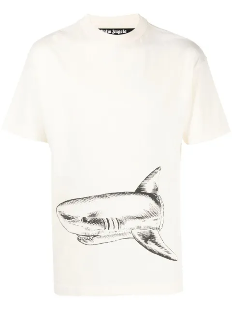 Palm Angels Broken Shark-print T-shirt