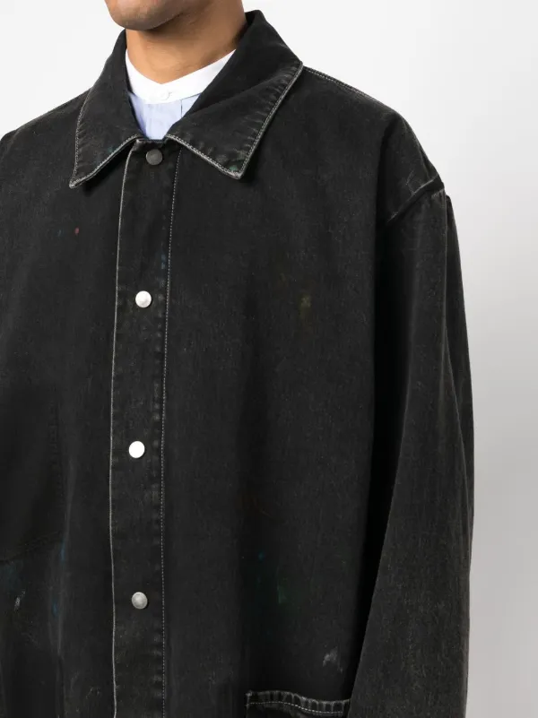 Maison Margiela デニム シングルコート | ブラック | FARFETCH JP