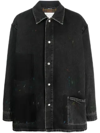 Maison Margiela マルジェラ　シングルチェスターコート Maison Margiela（メゾンマルジェラ）チェスターコート 黒