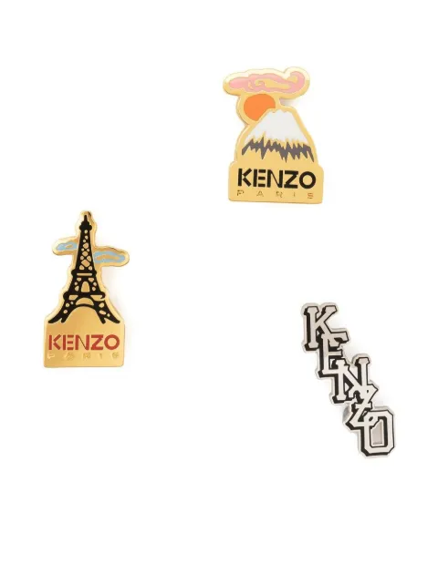 Kenzo set-of-three logo pins