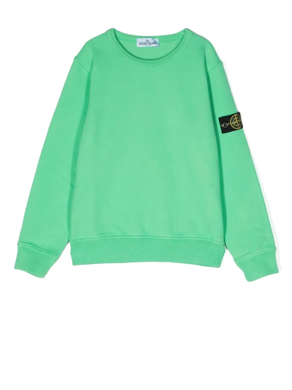 Stone Island Junior ロゴパッチ セーター - グリーン Stone Island Junior ロゴパッチ セーター - グリーン