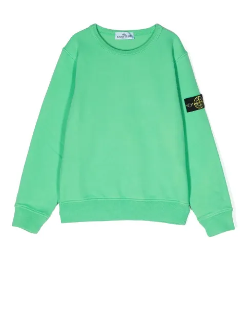 Stone Island Junior knitted logo-patch jumper