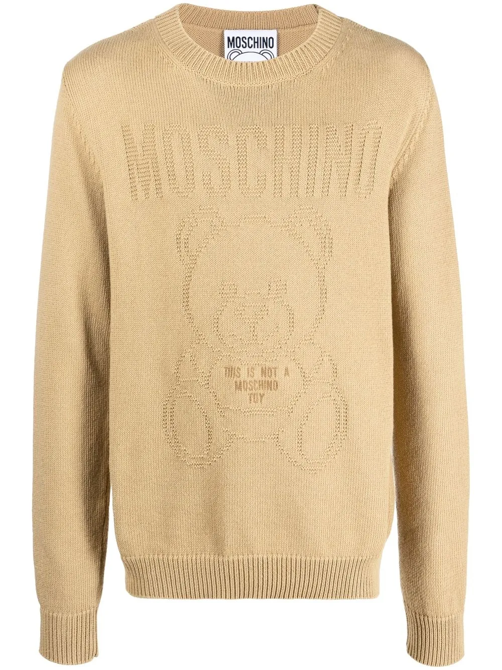 

Moschino Teddy Bear motif jumper - Neutrals