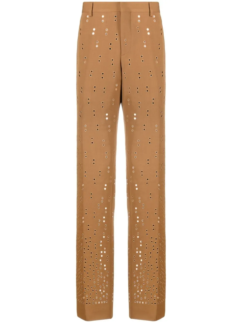 

Moschino pantalones con espejos bordados - Marrón