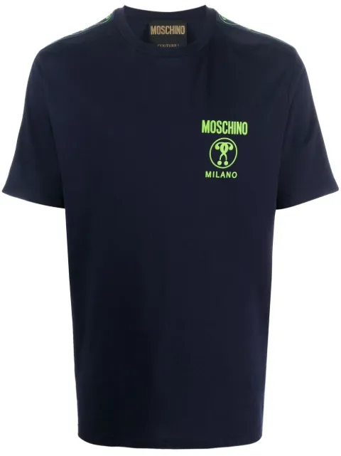 Moschino playera con franja del logo