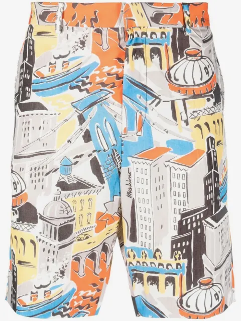 Moschino Shorts con stampa astratta