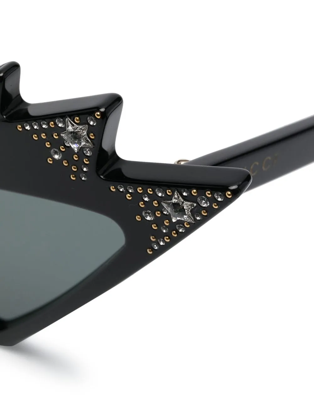 Gucci Cat-eye Flared Sunglasses In Black