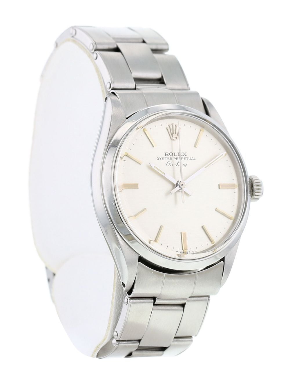 Pre-owned Rolex Air King 34毫米腕表（1969年典藏款） In Silver