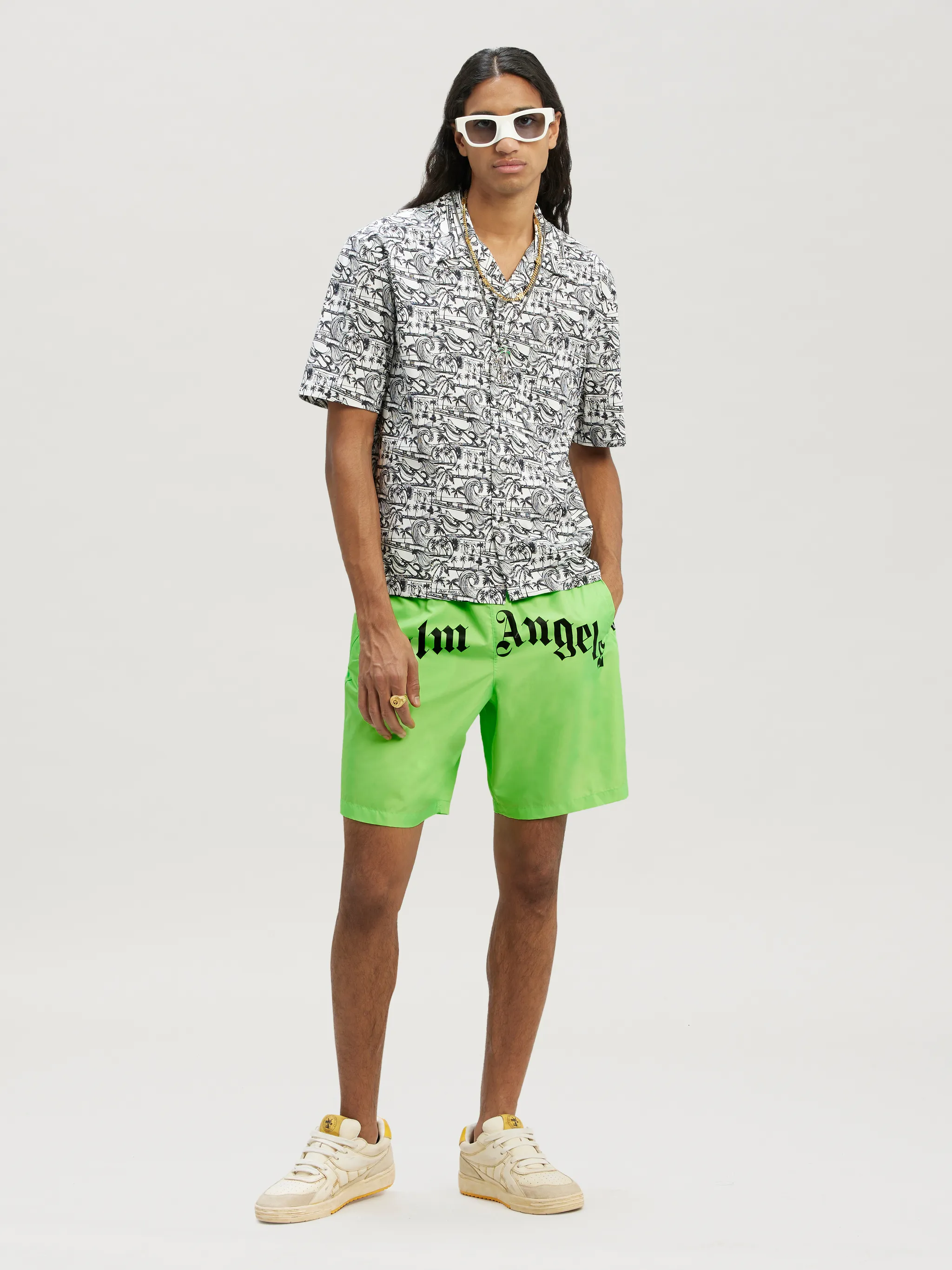 Curved Logo Bold Swim Short