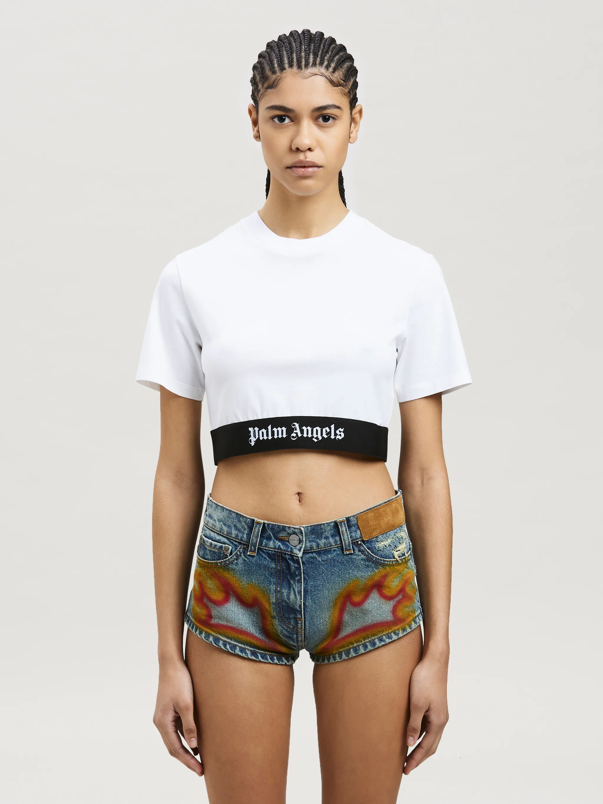 Logo Tape Cropped T-shirt