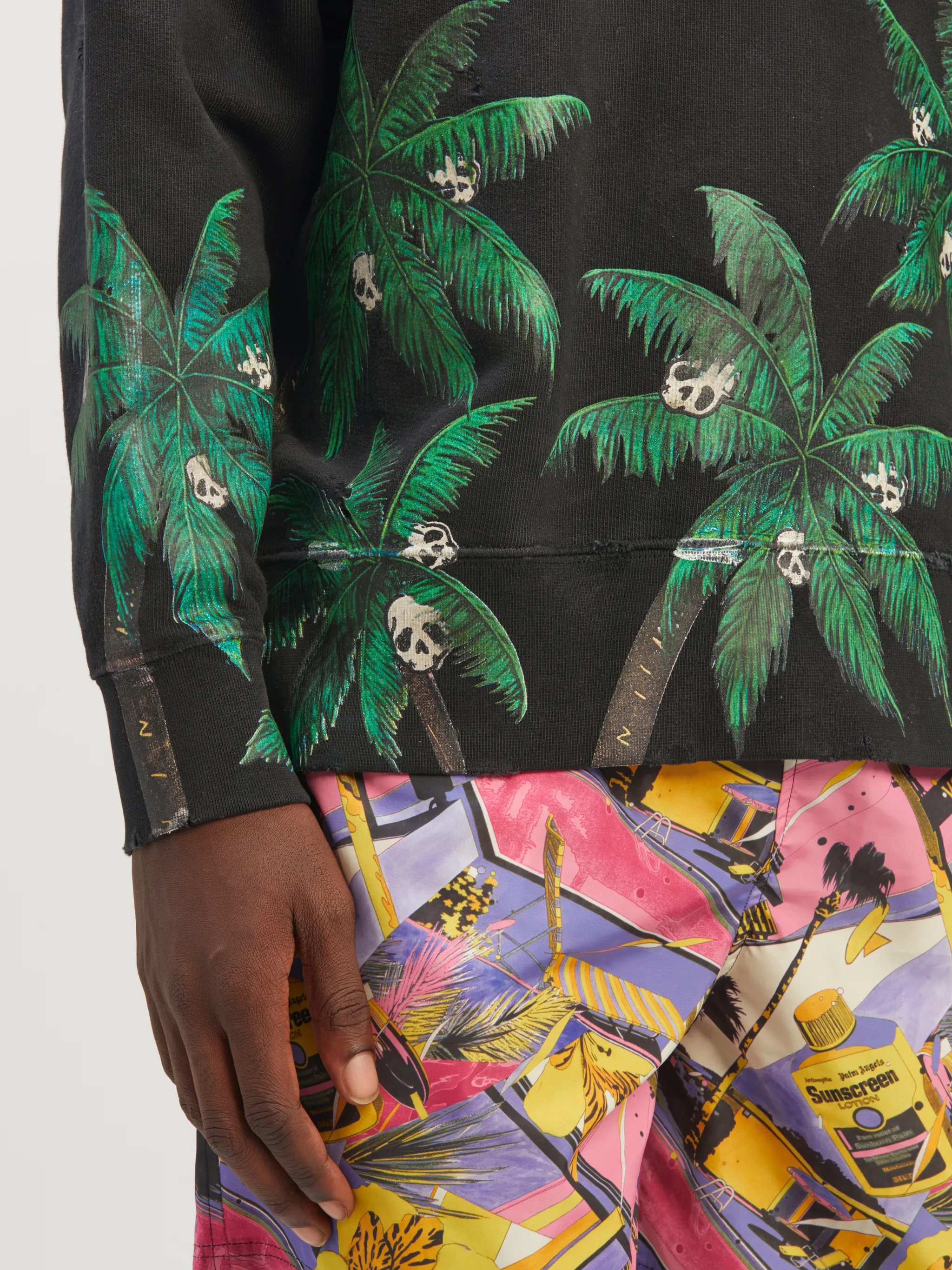 Palms&Skull Vintage Crewneck