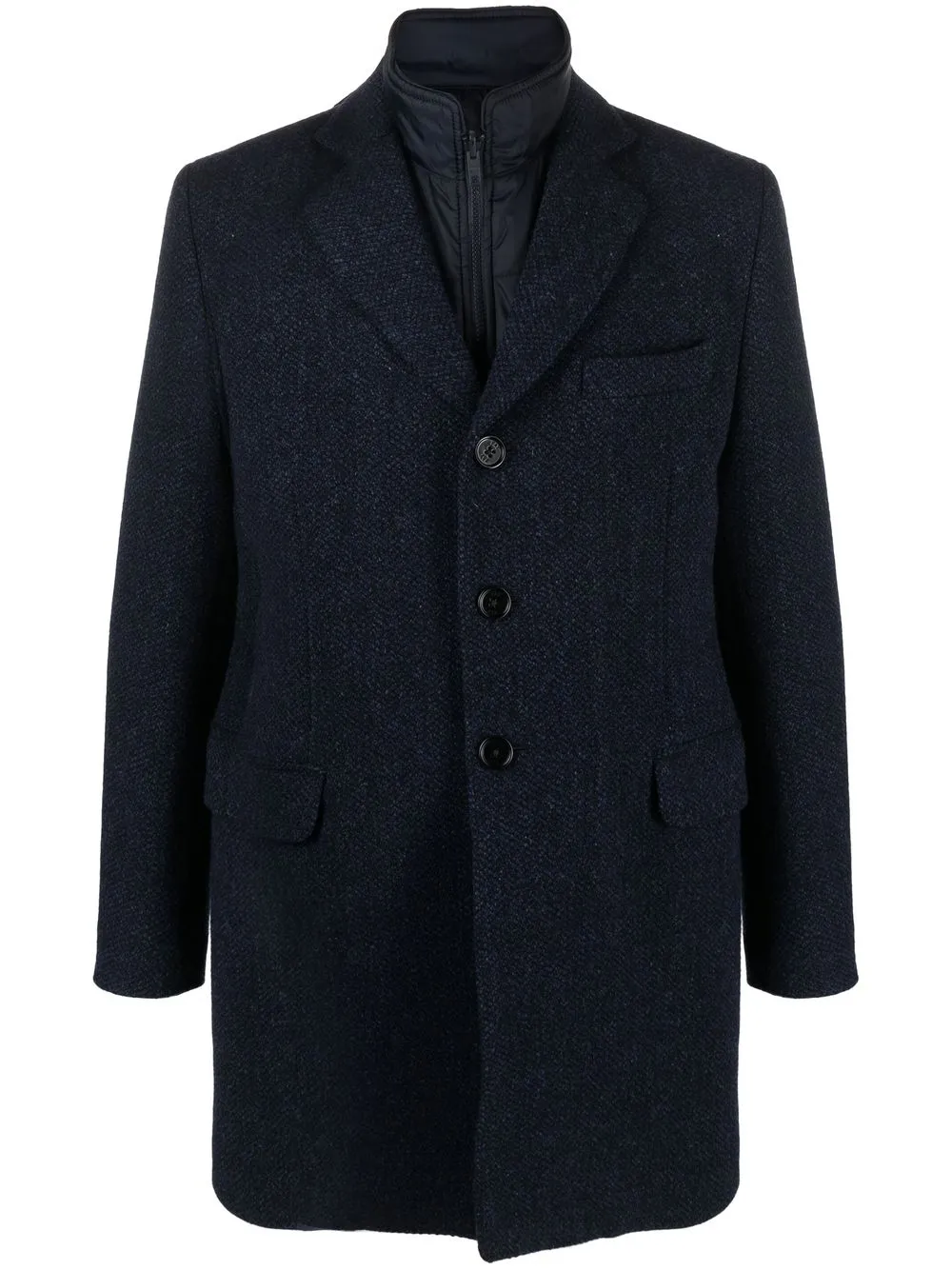 

Fay double-layer single-breasted coat - Blue