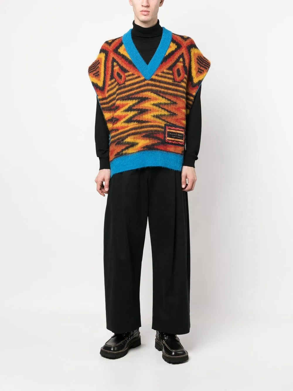 Pierre-Louis Mascia Intarsia trui - Geel