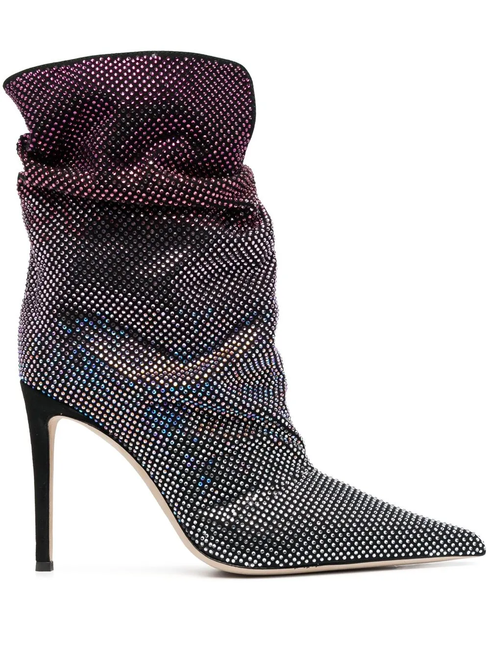 

Giuseppe Zanotti 100mm crystal-embellished ankle boots - Black