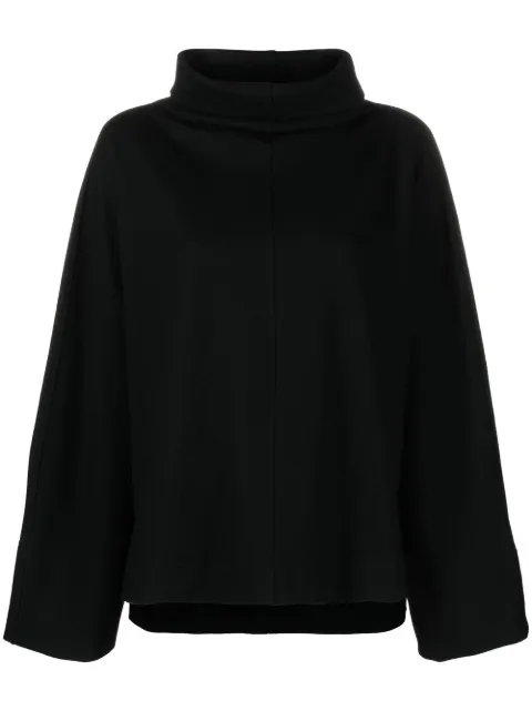 Issey Miyake mock-neck wide-sleeved top