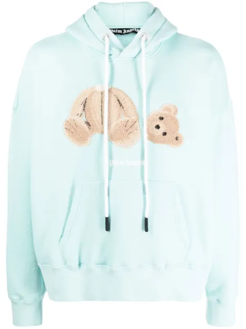 Palm Angels Bear-print organic cotton hoodie
