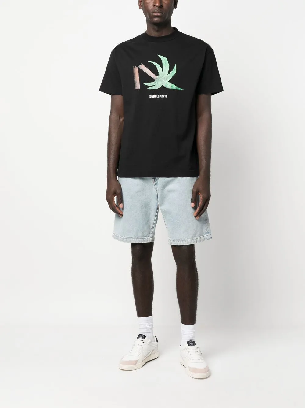 

Palm Angels Broken Palm print T-shirt - Black