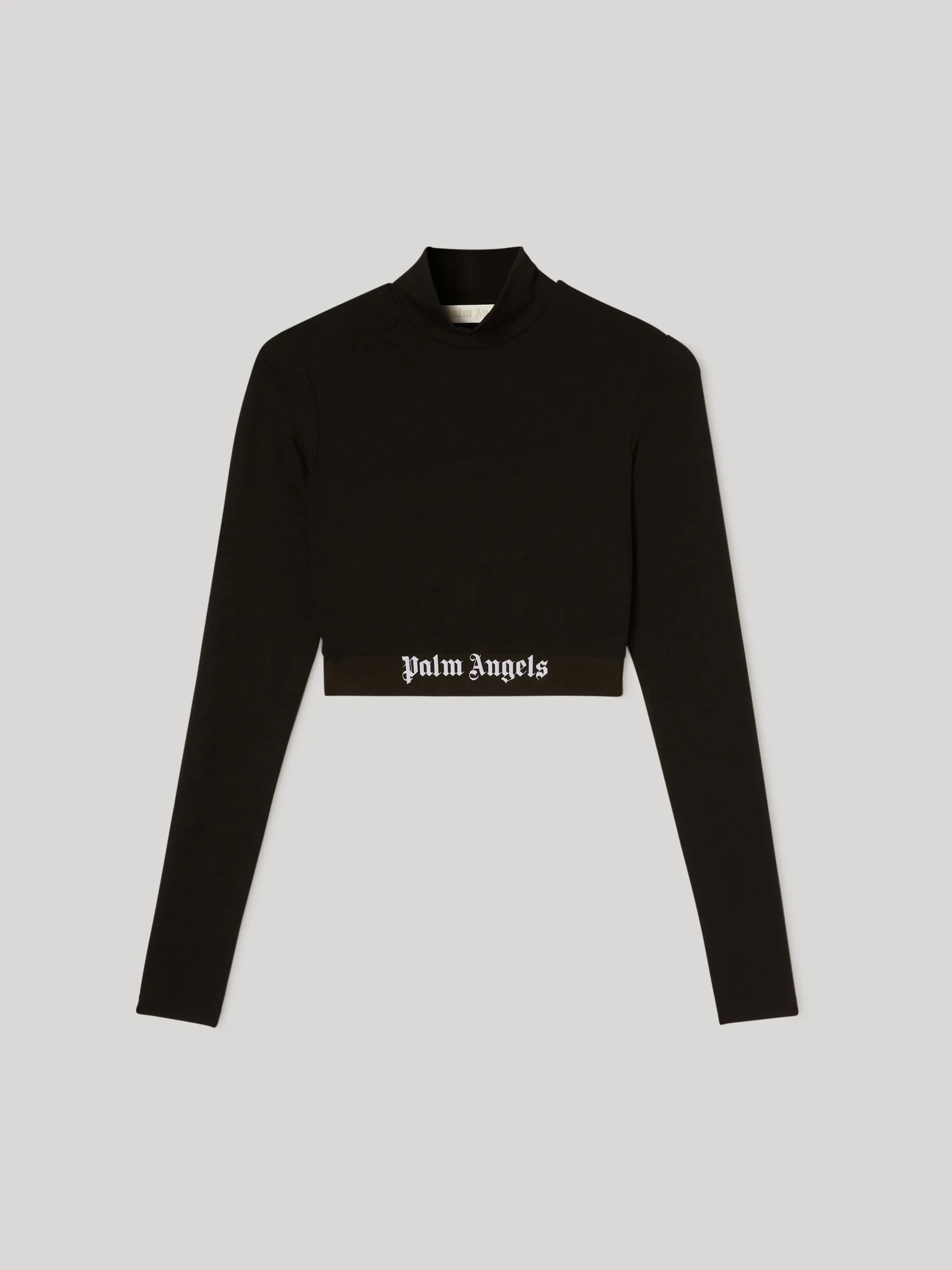 Palm Angels Oversized Mock Neck T-shirt Black