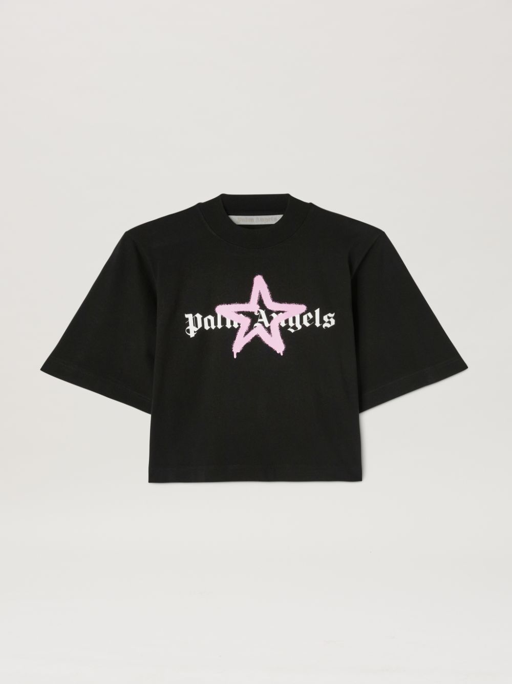 Palm Angels Pink Star Sprayed Unisex T Shirt 