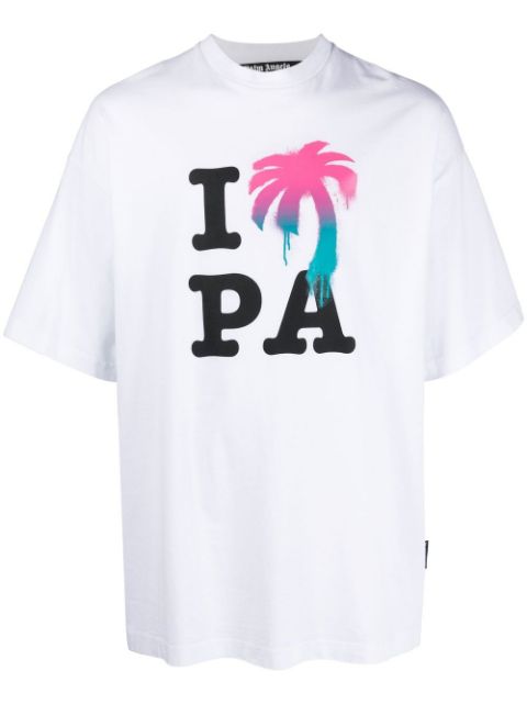 Palm Angels logo-print organic cotton T-shirt