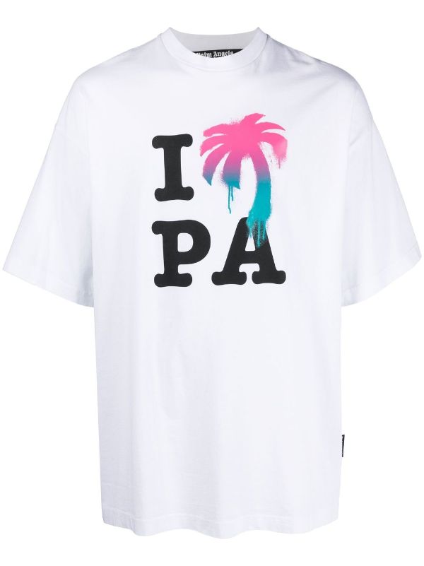 Palm Angels logo-print Oversized T-shirt - Farfetch