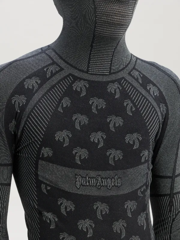 Palm balaclava ski base layer in black Palm Angels® Official