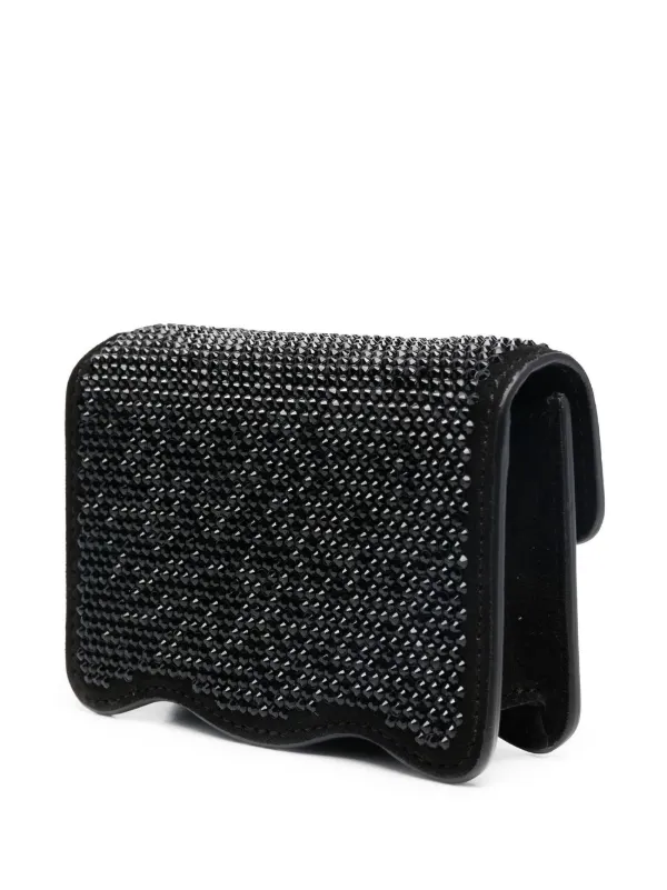 ショルダーバッグ・ポシェット PALM ANGELS Black Leather Palm Beach Crossbody Bag Palm Angels Palm Beach Crossbody Mini Bag | Black | FARFETCH