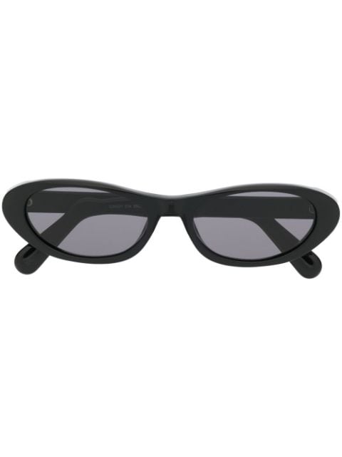 Gcds logo-plaque round-frame sunglasses