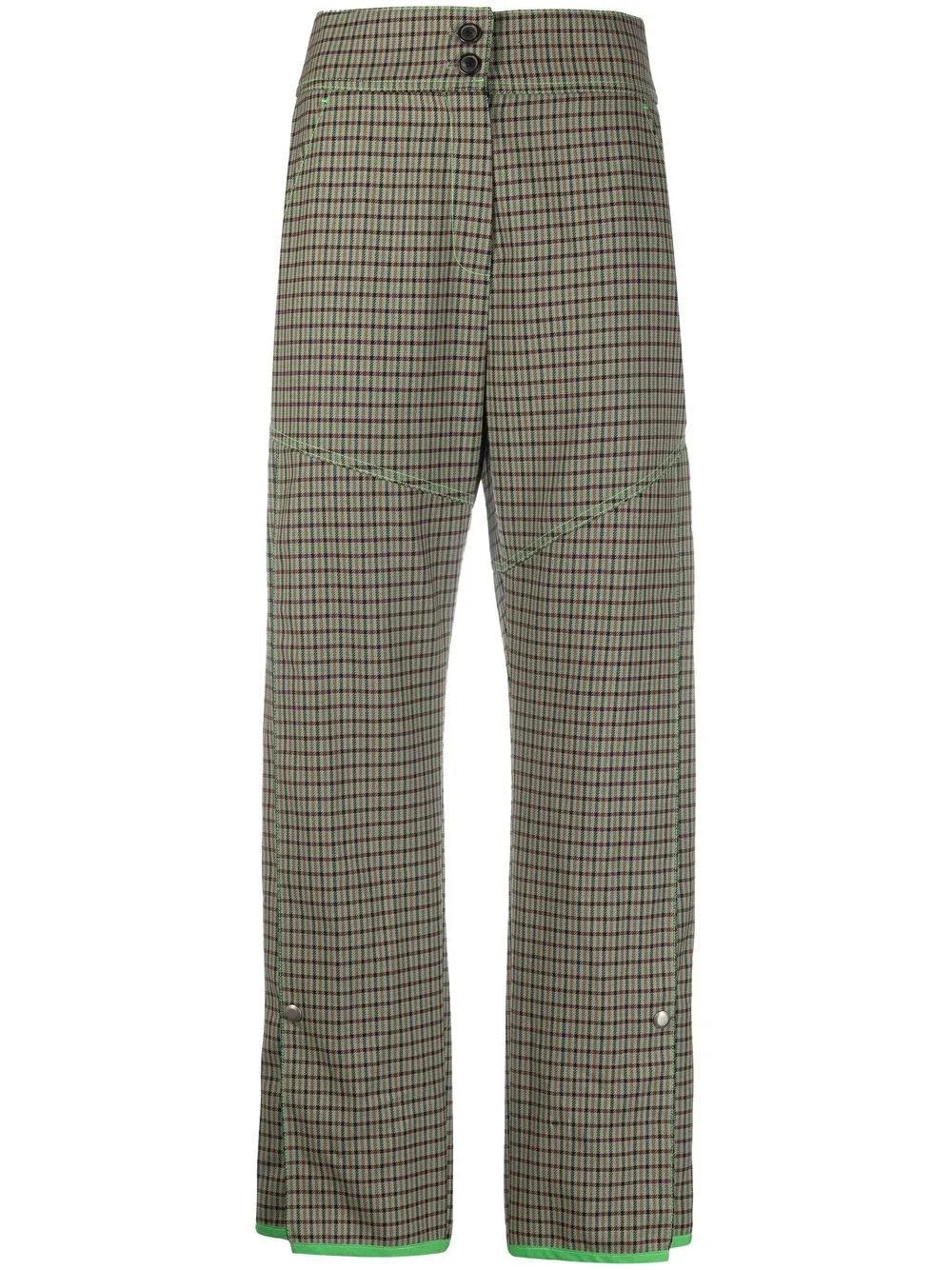 

Andersson Bell Celina checked trousers - Green