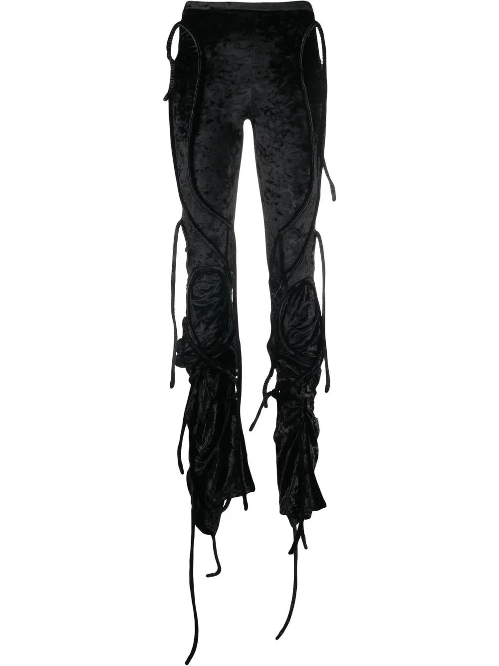 

Ottolinger velvet multiline trousers - Black