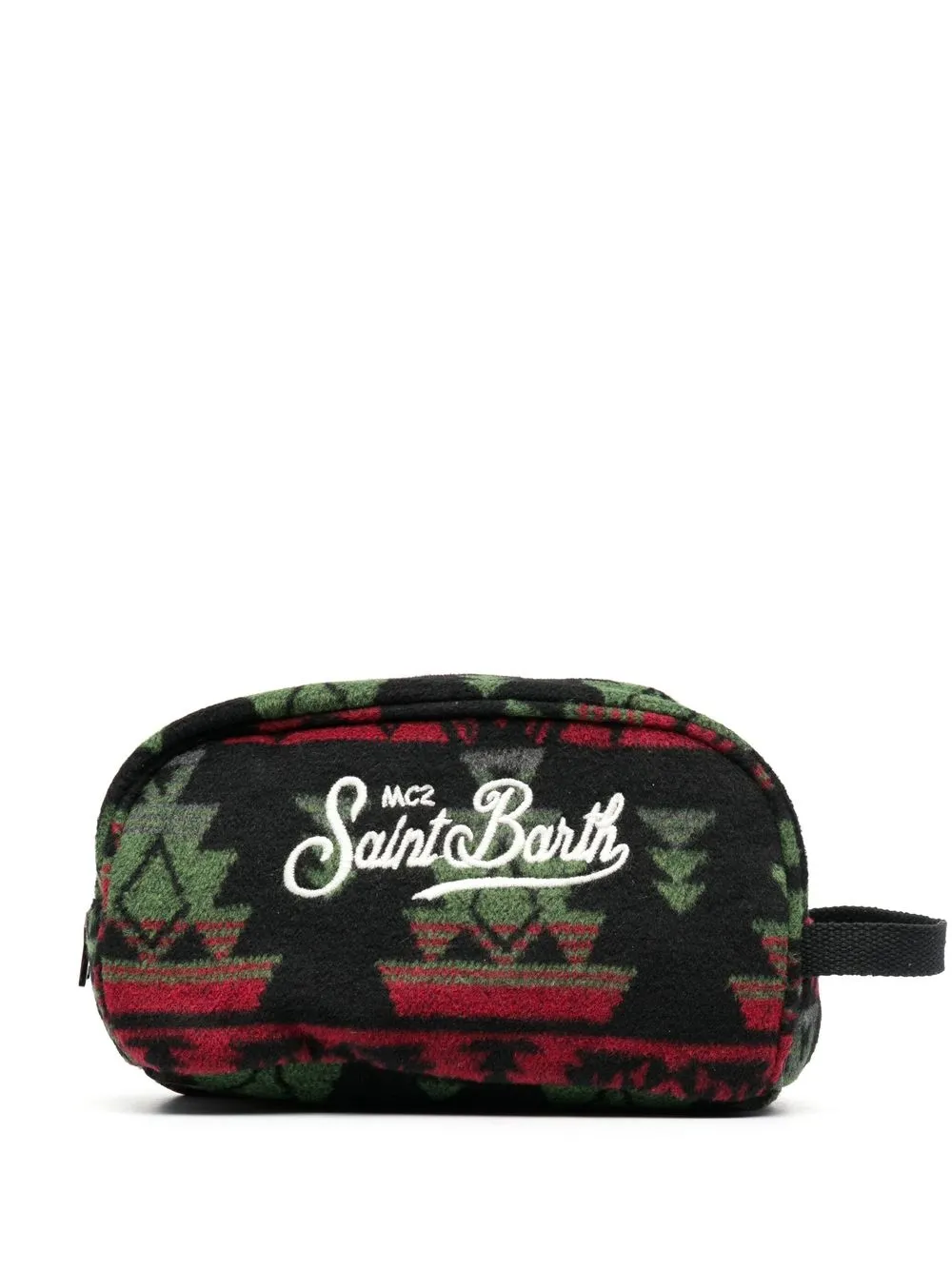 

MC2 Saint Barth Westwood geometric-motif wash bag - Black
