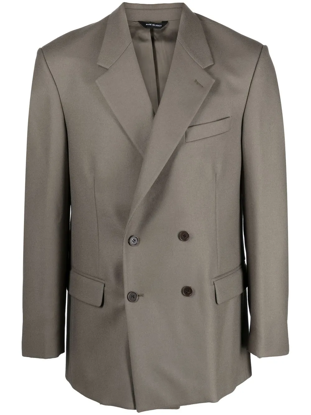 

Paura double-breasted wool blazer - Grey