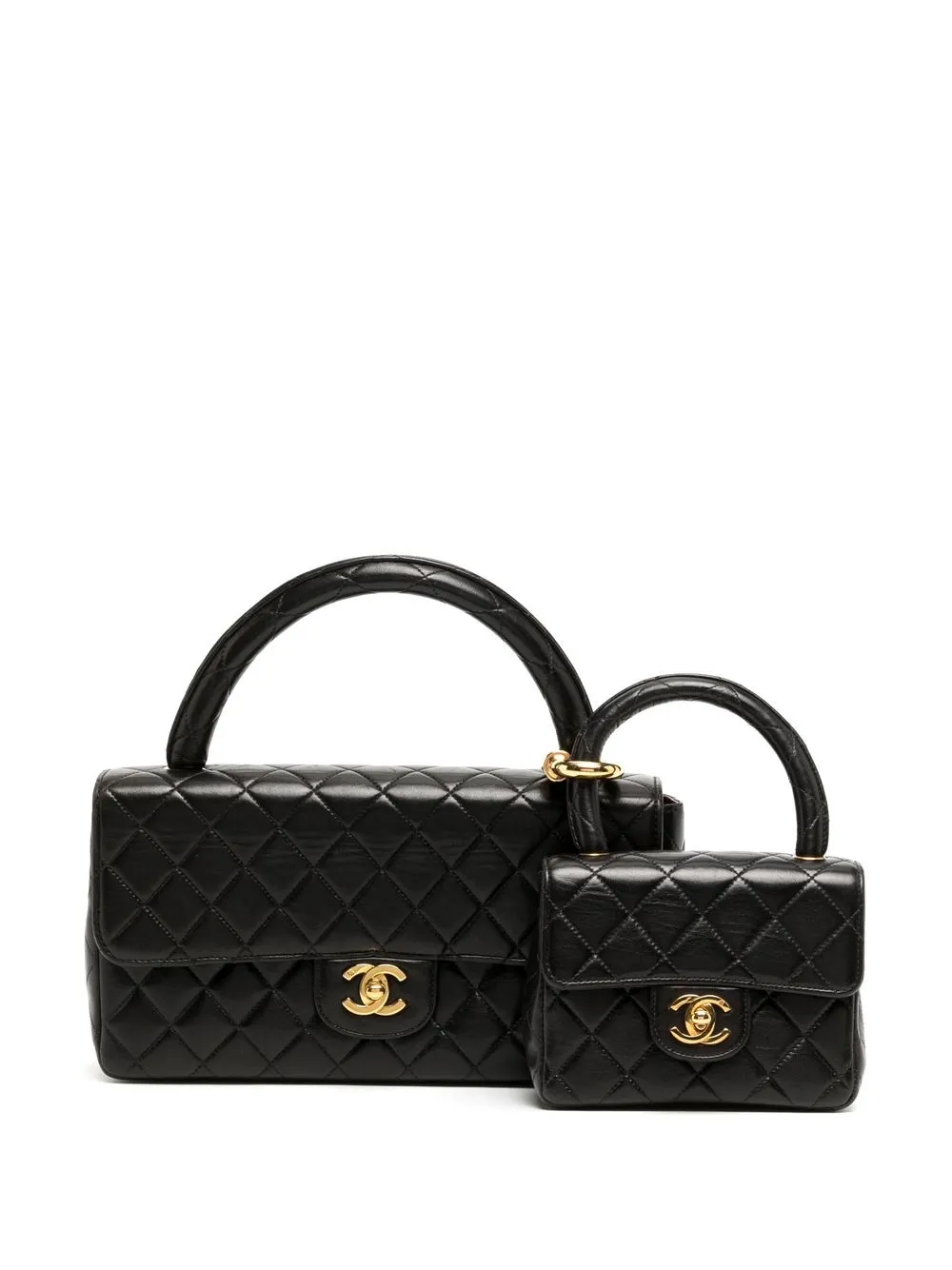 

CHANEL Pre-Owned 1995 Parent-Child top-handle bag - Black