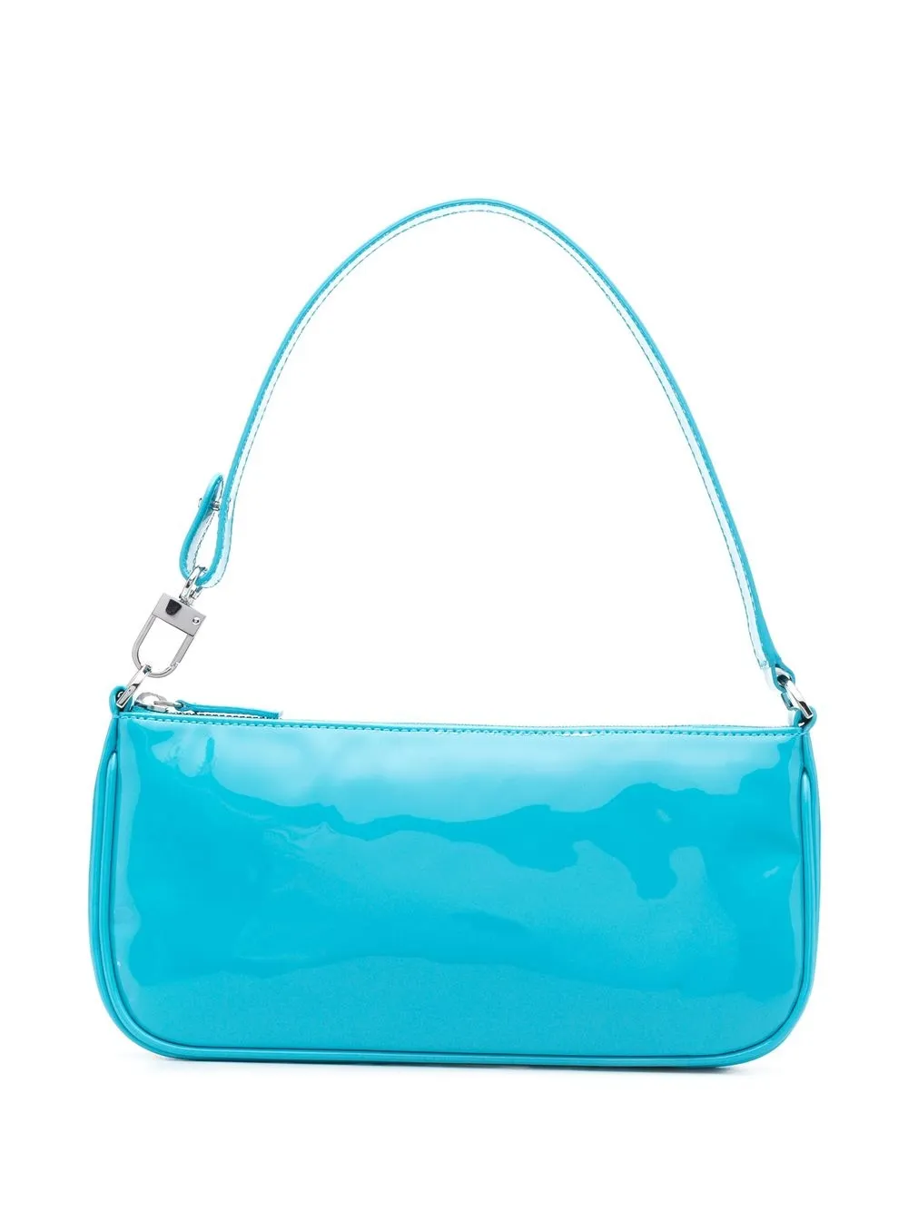 

BY FAR Rachel high-shine shoulder bag - Blue